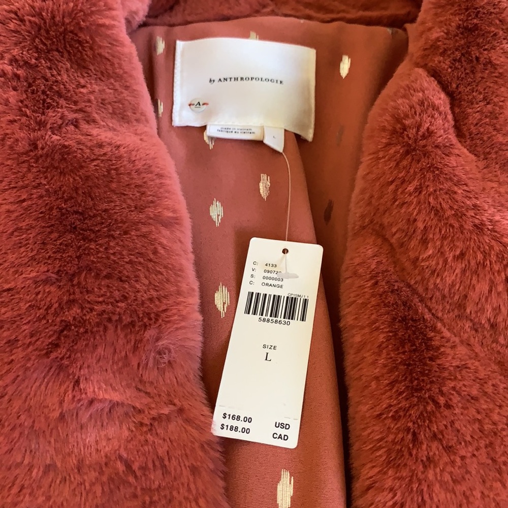 Anthropologie Leopard Faux Fur Jacket - Picture 4 of 8
